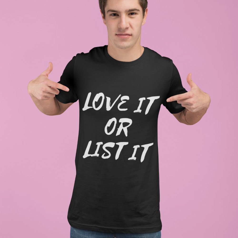 Posh T-shirt Love It Or List It Black